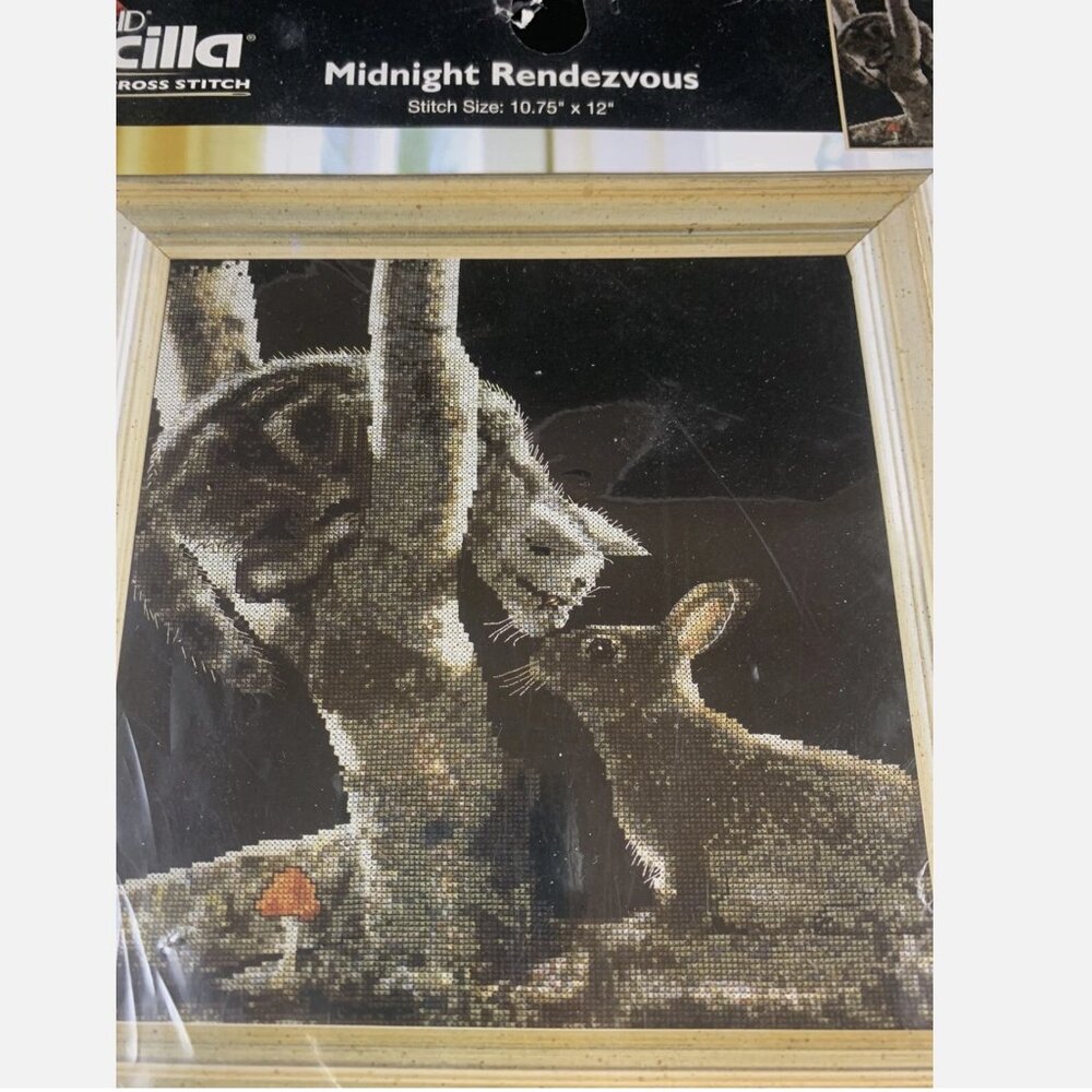 Bucilla Midnight Rendezvous Cross Stitch Kit - Black and Tan‎